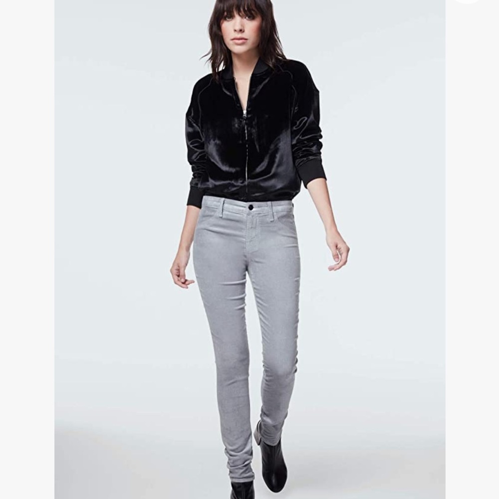 J Brand Super Skinny Coated Jeans | Silver Spoon